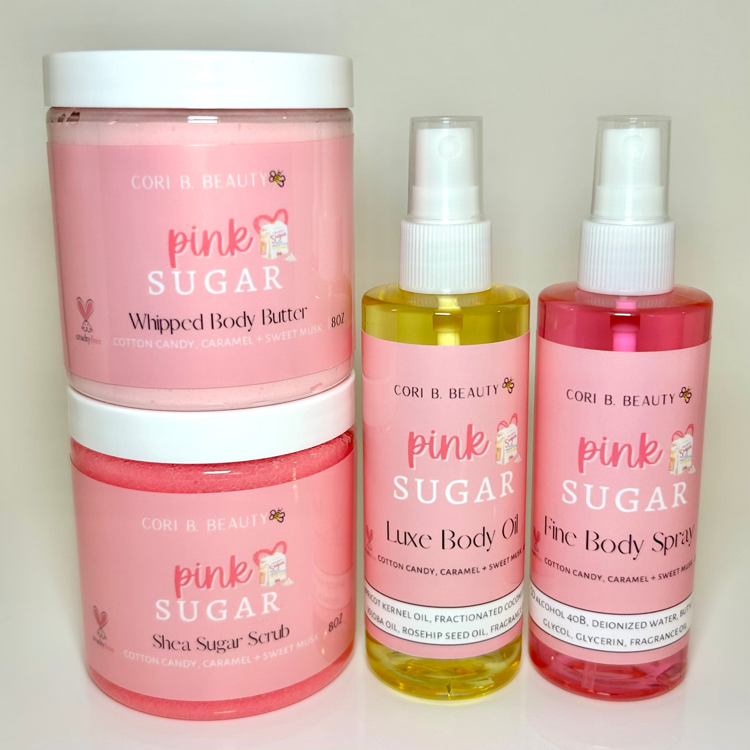 Pink Sugar” Bath Bundle – Cori B. Beauty