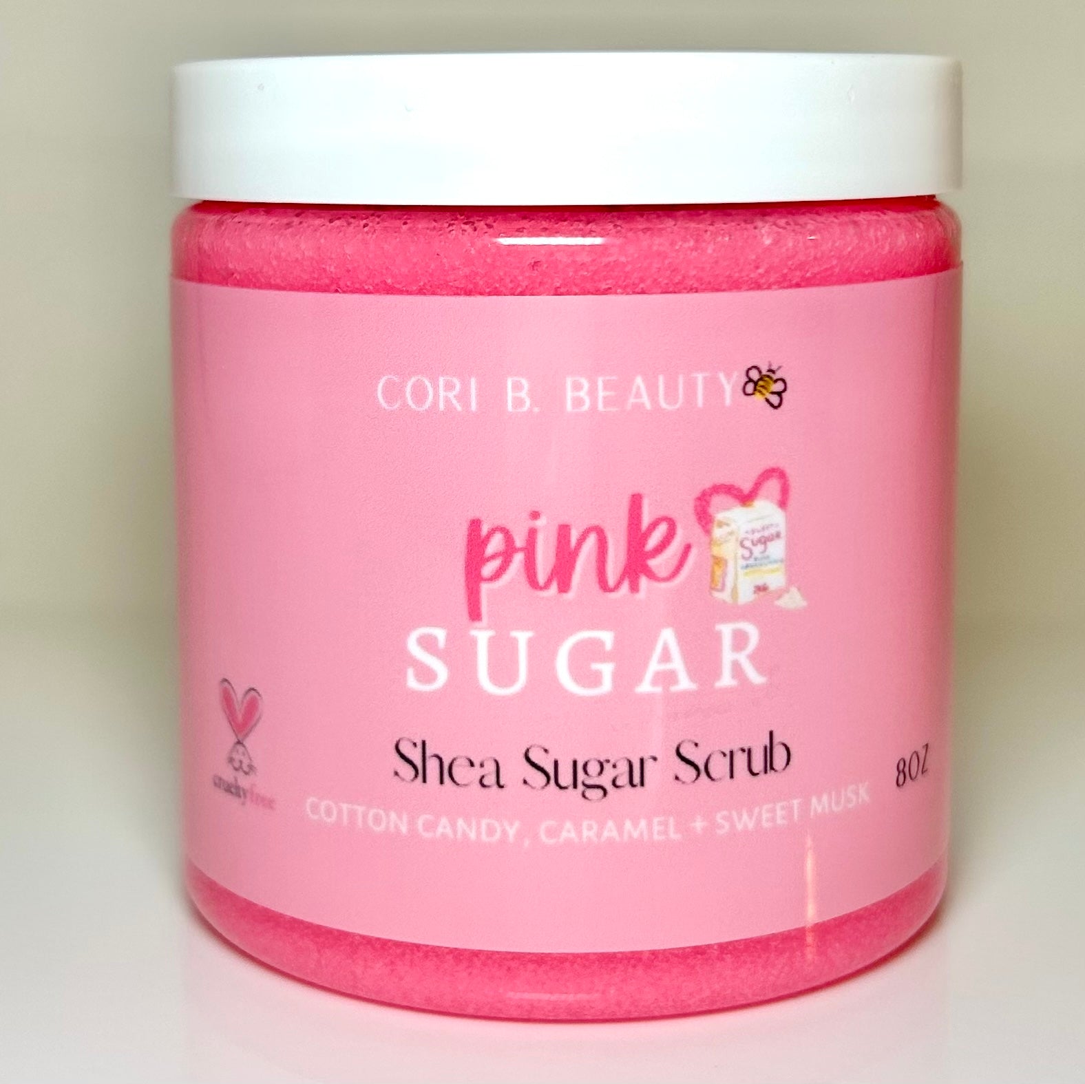 “Pink Sugar” Shea Sugar Scrub Cori B. Beauty
