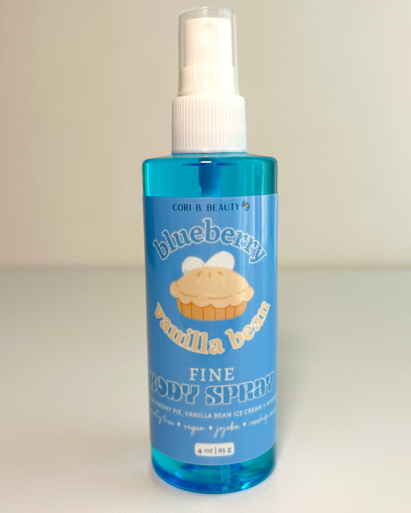"Blueberry Vanilla Bean” Fine Body Spray