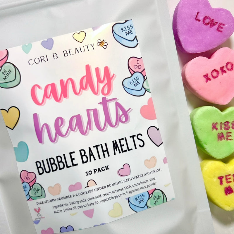 “Candy Hearts” Bubble Bath Melts