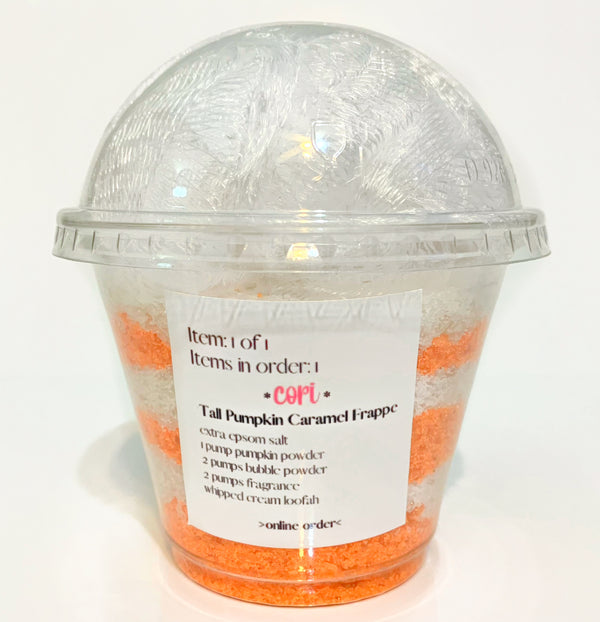 "Pumpkin Caramel Frappe" Bubble Bath Soak