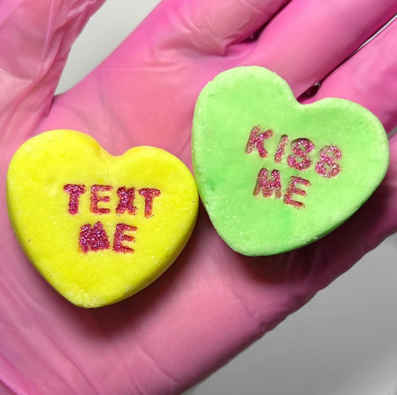 “Candy Hearts” Bubble Bath Melts
