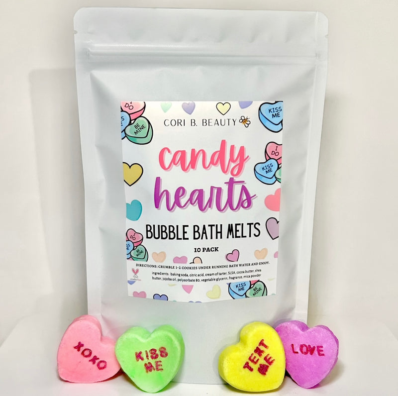 “Candy Hearts” Bubble Bath Melts