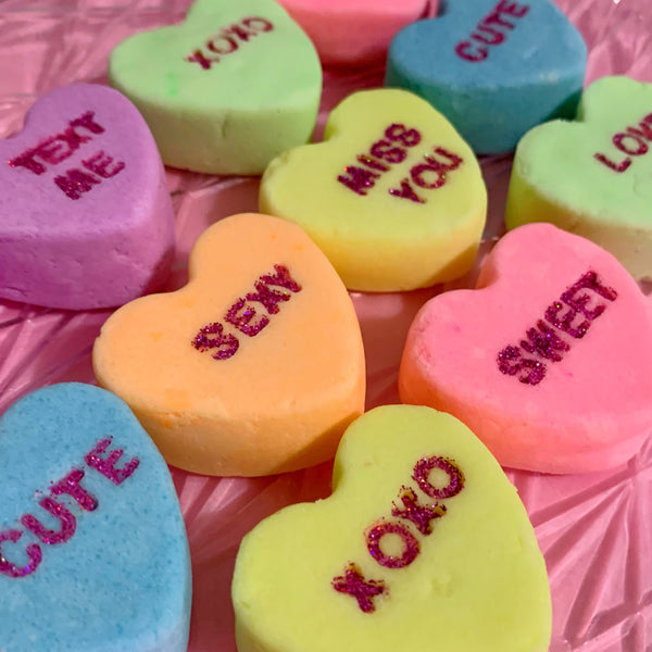 “Candy Hearts” Bubble Bath Melts